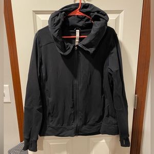 Lululemon black zip up hoodie 12